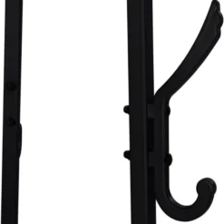 Porte-manteau industriel sur pied avec étagères
