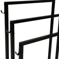 Porte serviettes design industriel en métal noir