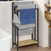 Porte-serviettes design industriel avec une étagère