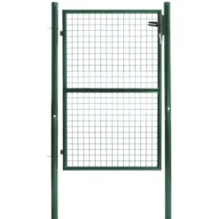 Portillon vert jardin en acier 105 x 125 cm