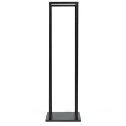 Range bûche intérieur vertical en acier noir
