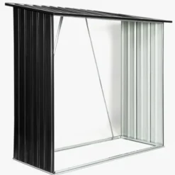 Rangement extérieur en acier pour bois de chauffage