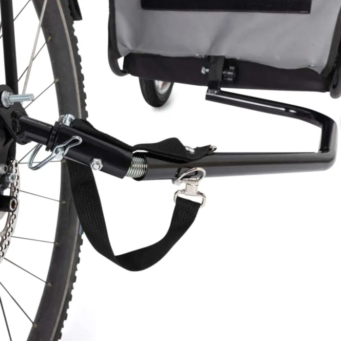 Remorque à vélo pour chien avec réflecteurs