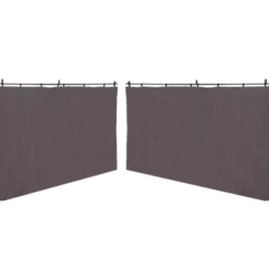 Rideaux extérieurs pour pergola 3x4m gris