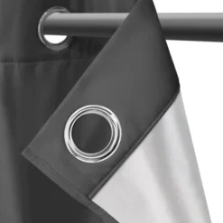 Rideaux occultants thermiques gris anthracite