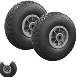 Roues increvables 250 mm pour brouette, diable, chariot