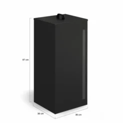 Réservoir à granulés rangement à pellets intérieur 55 kg avec jauge transparente