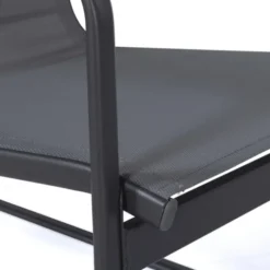 Salon de jardin bas 6 places gris anthracite