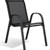 Salon de jardin bois et noir extensible