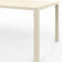 Salon de jardin table 190 CM et 8 chaises empilables beige