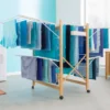 Séchoir design imitation bois pliable