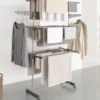 Séchoir à linge en inox couleur grise