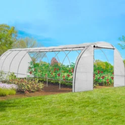 Serre de jardin blanche 24m² 8x3 M