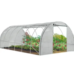 Serre de jardin blanche 18 m² 3x6 m