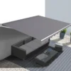 Store banne 3,80x3 m gris anthracite