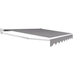 Store banne 3,80x3 m gris anthracite