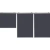 Store enrouleur vertical gris pour pergola