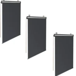 Store enrouleur vertical gris pour pergola