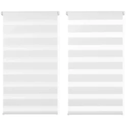 Stores jour nuit blancs 40 x 170 cm
