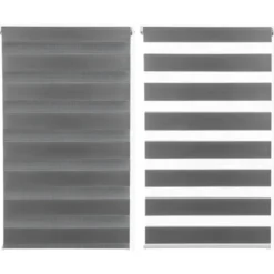 Stores jour nuit gris 55x 170 cm