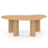 Table basse 100 cm bois effet hêtre style organic