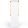 Table console bois blanc et imitation hêtre