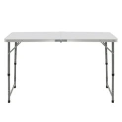 Table de camping pliante de 120 cm à hauteur réglable pour 4 personnes