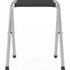 Table de camping pliante réglable en hauteur 120 cm et 4 tabourets noirs