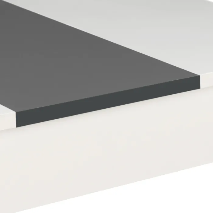 Table de cuisine 4 personnes blanche et grise