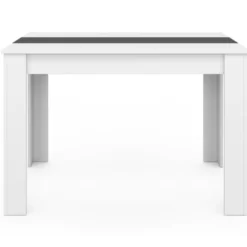 Table de cuisine 4 personnes blanche et grise