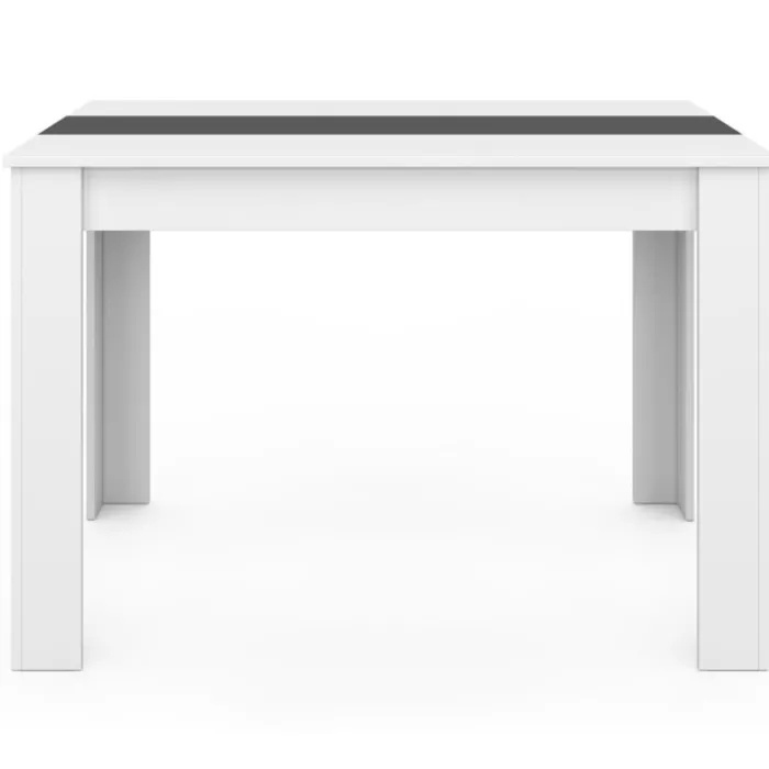 Table de cuisine 4 personnes blanche et grise