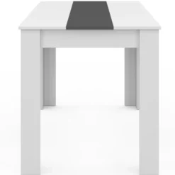 Table de cuisine 4 personnes blanche et grise