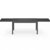 Table de jardin extensible rectangulaire 135-270 CM 8-12 personnes gris anthracite