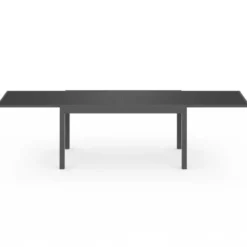 Table de jardin extensible rectangulaire 135-270 CM 8-12 personnes gris anthracite