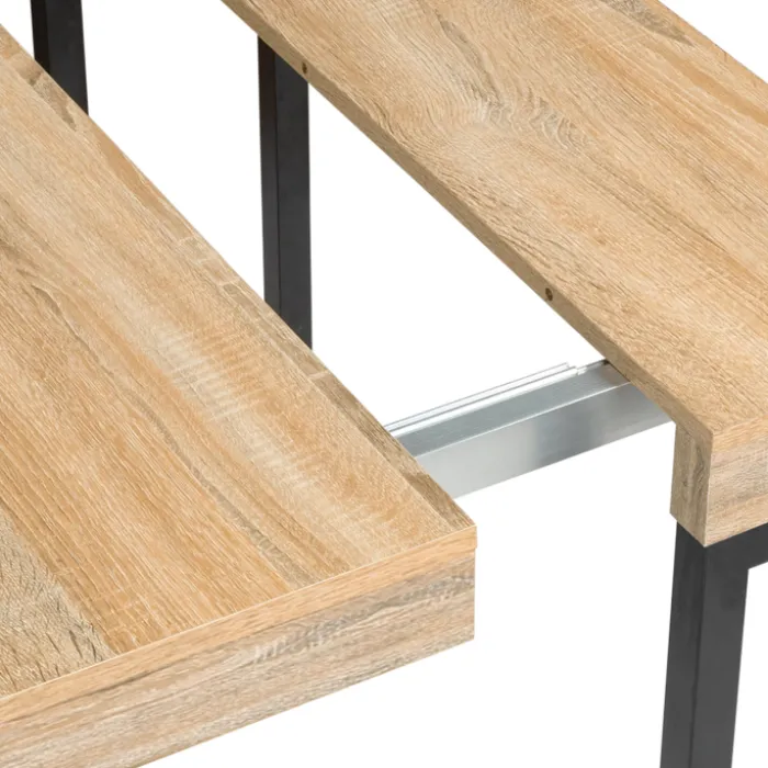 Table industrielle extensible 10 personnes 235 cm