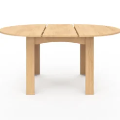 Table à manger bois extensible ronde pour 4-8 personnes