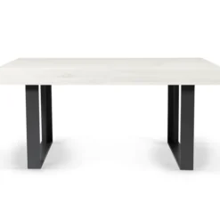Table à manger bois gris 160 cm