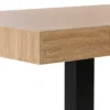 Table à manger bois imitation hêtre 6 personnes