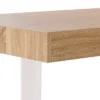 Table à manger bois 6 personnes pieds blancs