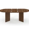 Table à manger extensible ovale 6-10 personnes en noyer