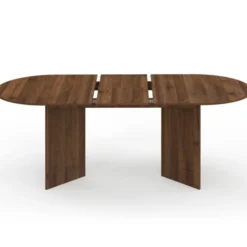 Table à manger extensible ovale 6-10 personnes en noyer