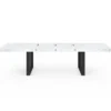 Table à manger extensible rectangle 6 à 12 personnes