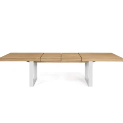 Table à manger 10 à 12 personnes bois et blanc