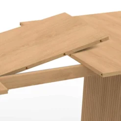 Table à manger rectangulaire extensible coloris bois 6-10 personnes