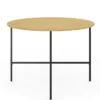 Table à manger ronde bois et métal 110 cm 4 personnes