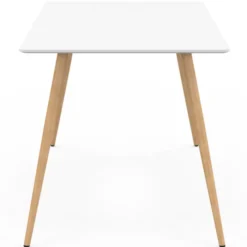 Table à manger scandinave blanche SARA