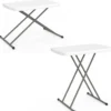 Table pliante portable 77 cm hauteur réglable pour camping ou réception