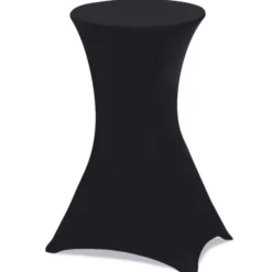 Tables mange-debout pliantes avec housse noire
