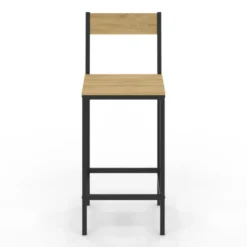 Tabourets de bar avec dossier design industriel