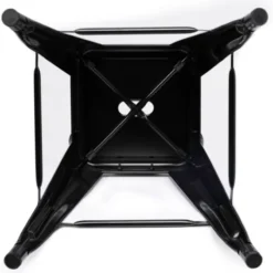 Tabourets de bar métal noir avec dossier